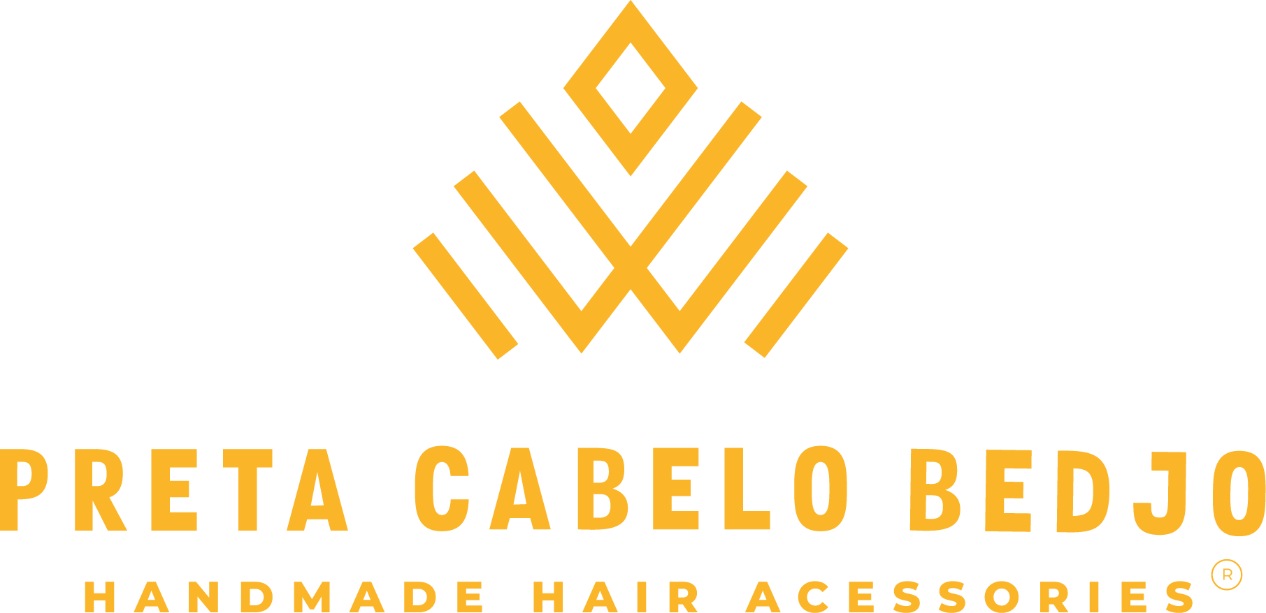 Logotipo, amarelo preta cabelo bedjo